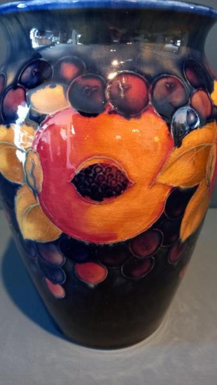 Antique Moorcroft Open Seeded Pomegranate Vase - Image 3