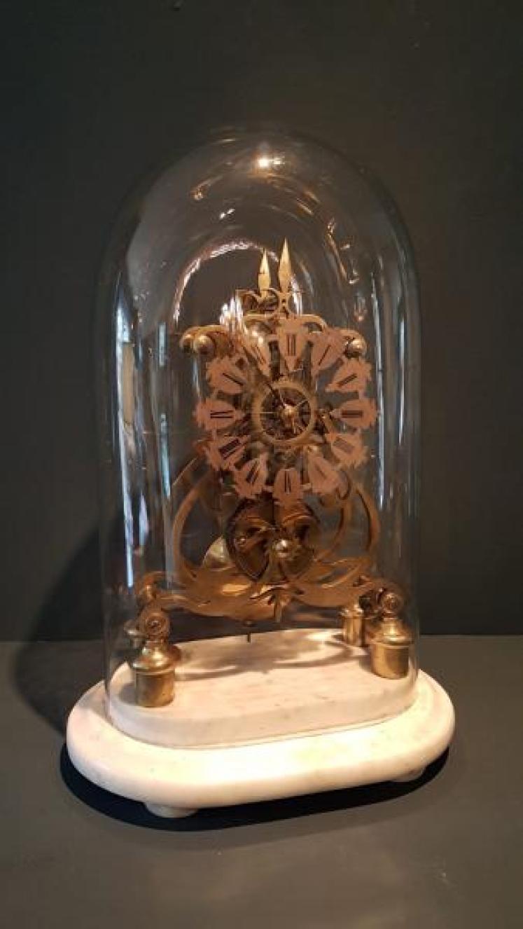 Victorian Single Fusse Skeleton Clock - Image 1