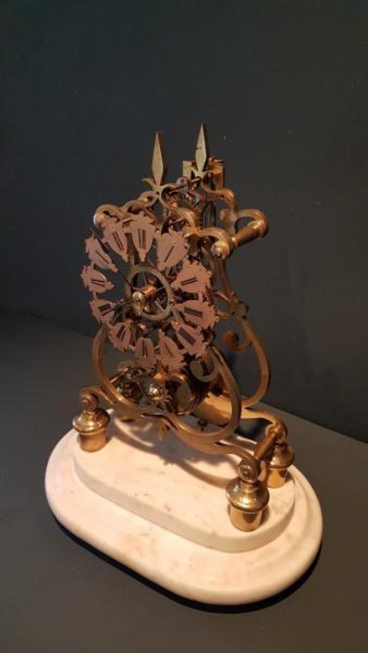 Victorian Single Fusse Skeleton Clock - Image 3