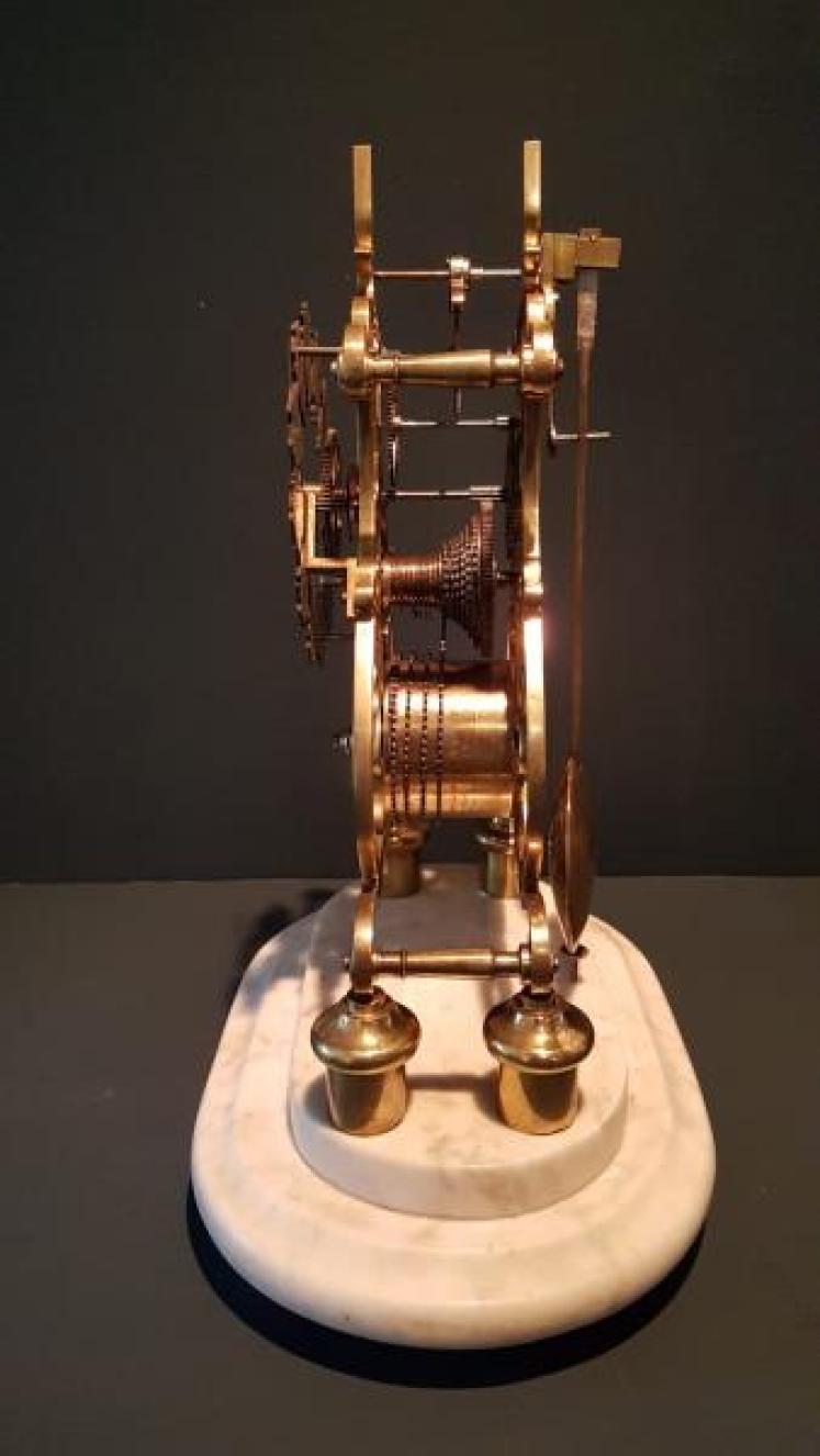 Victorian Single Fusse Skeleton Clock - Image 4