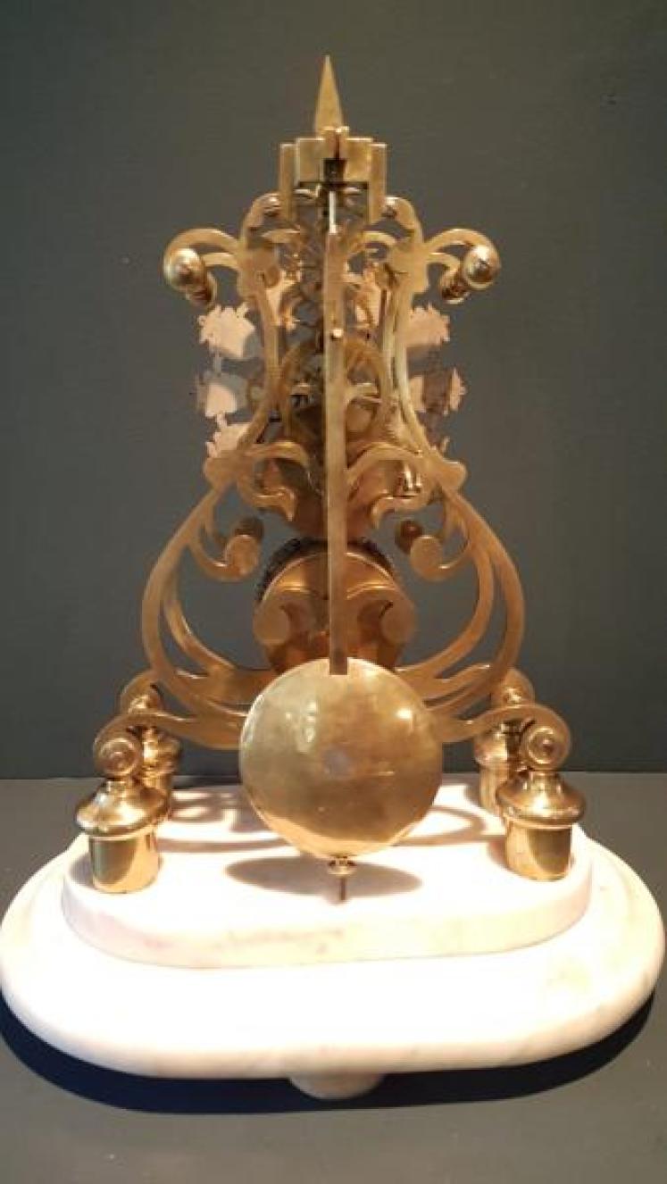 Victorian Single Fusse Skeleton Clock - Image 5