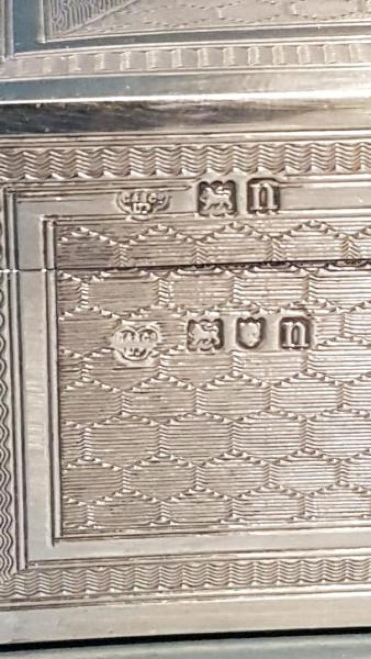 Edwardian Engine Turned Silver Card Box - Image 5