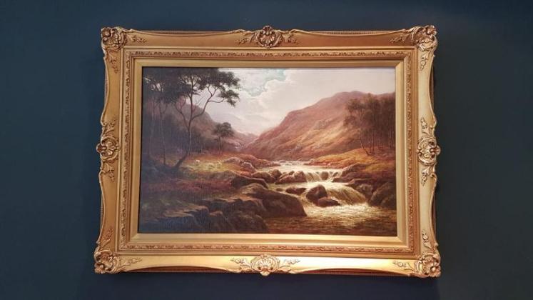 Antique Oil on Canvas by William Mellor - Image 1