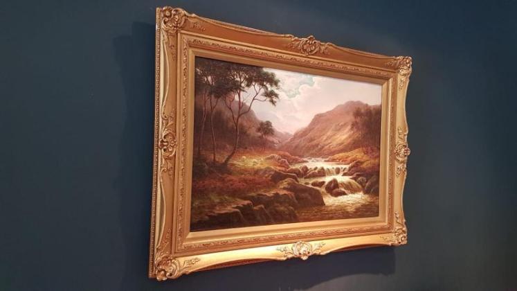Antique Oil on Canvas by William Mellor - Image 2