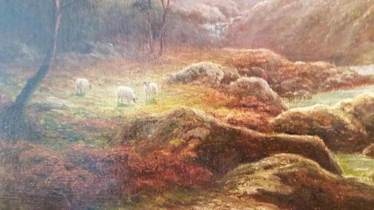 Antique Oil on Canvas by William Mellor - Image 3