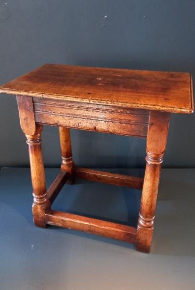 19th Century Oak Joint Stool - Image 5