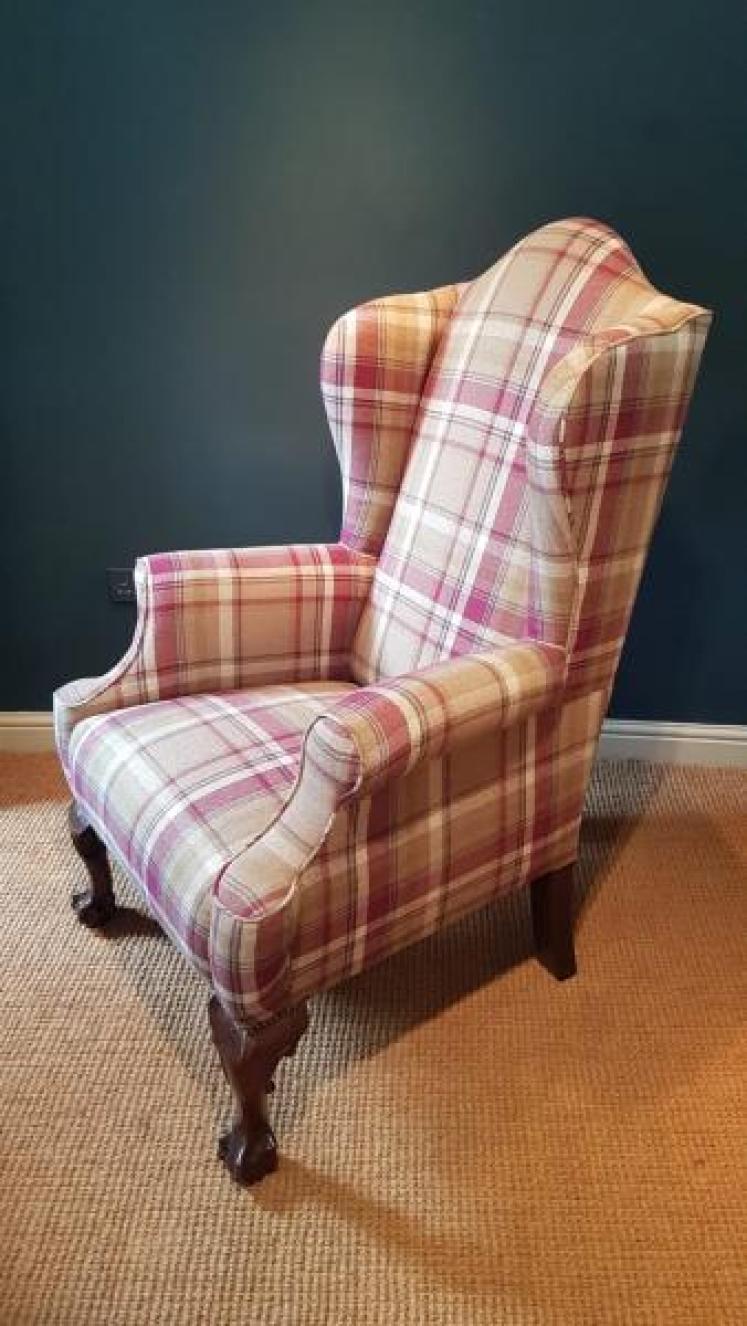 Pair of Victorian Wing Back Arm Chairs - Image 6