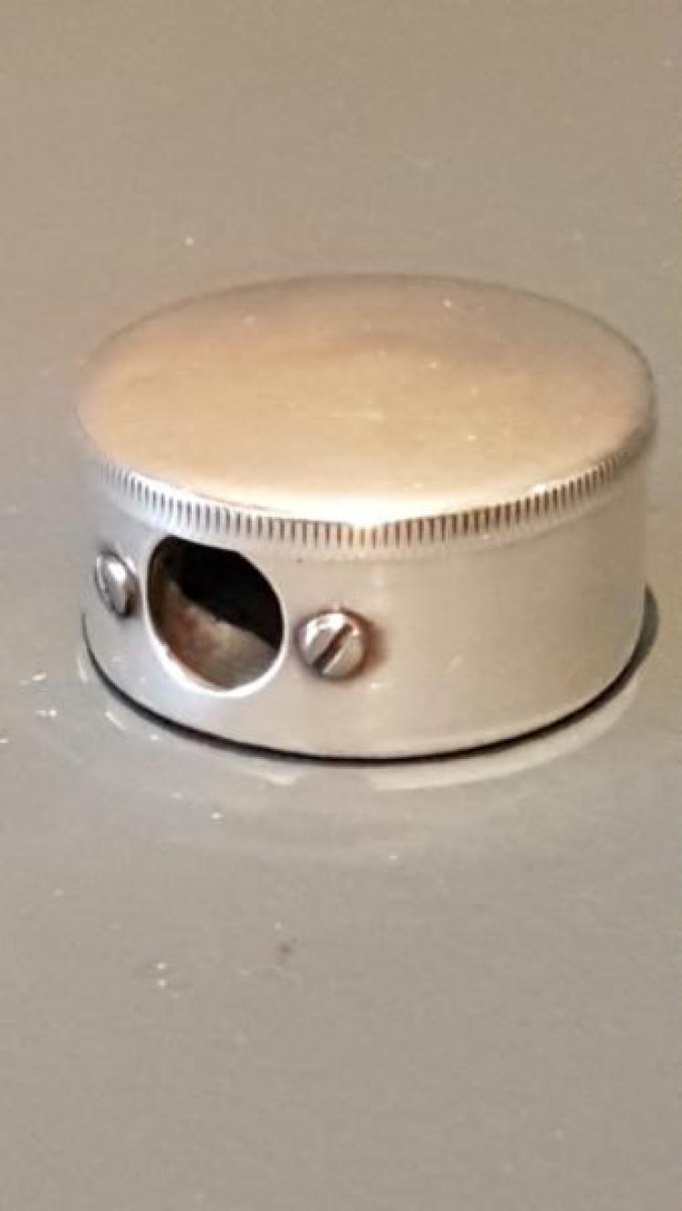 Antique Silver Pencil Sharpener - Image 1