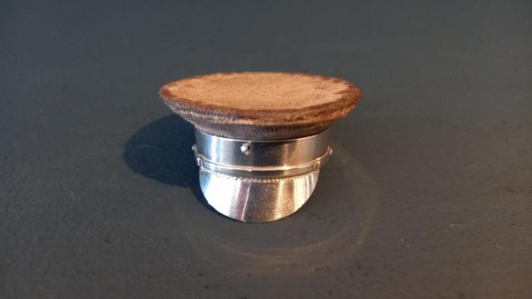 George V Period Silver Novelty Captain's Hat Pin Cushion - Image 3