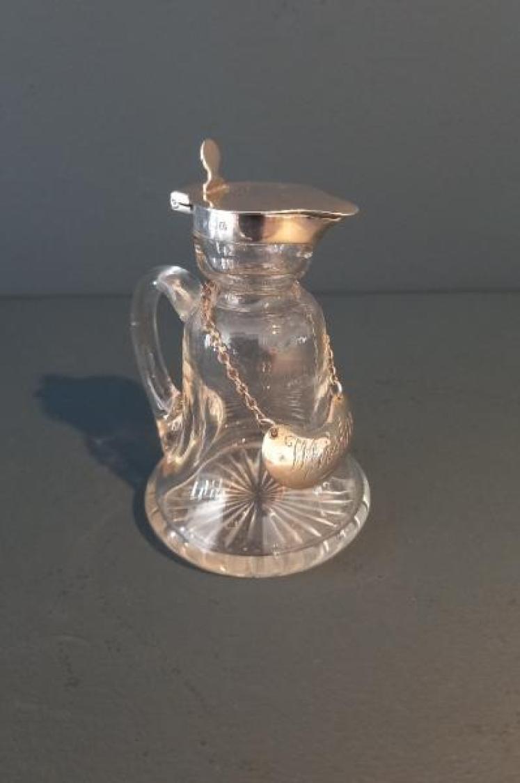 Edwardian Period Silver Whisky Noggin Decanter - Image 1