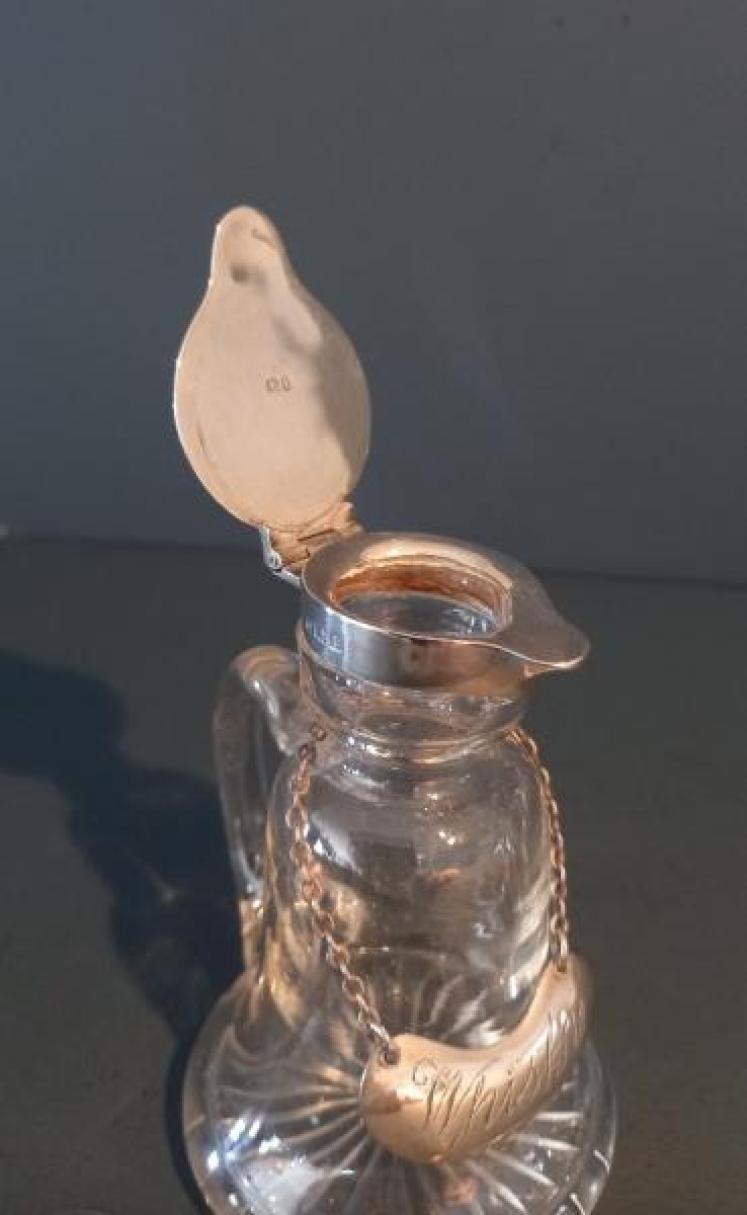 Edwardian Period Silver Whisky Noggin Decanter - Image 2