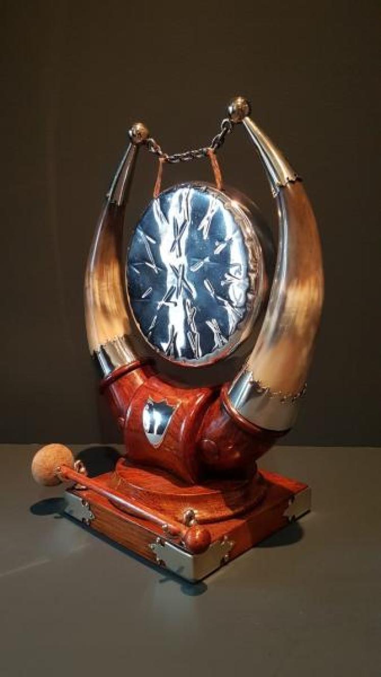 Victorian Oak Country House Dinner Gong - Image 2