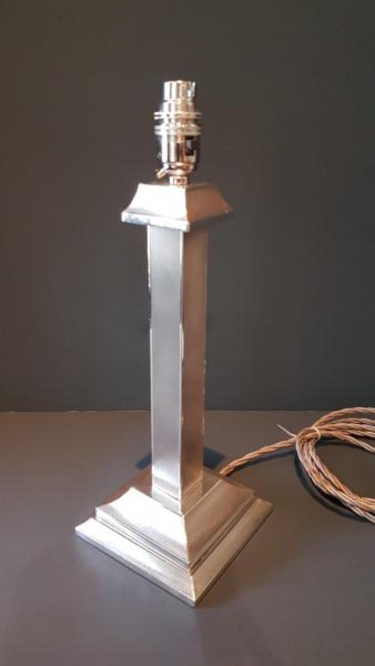 Quality Silver Electric Table Lamp - Image 7