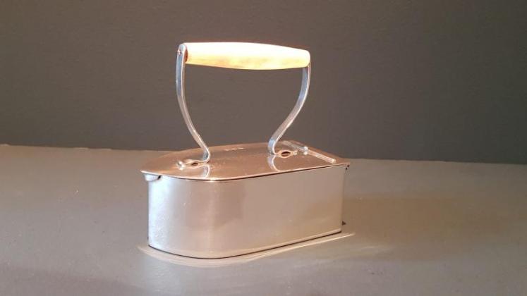 Unusual Victorian Silver Iron Table Box - Image 1