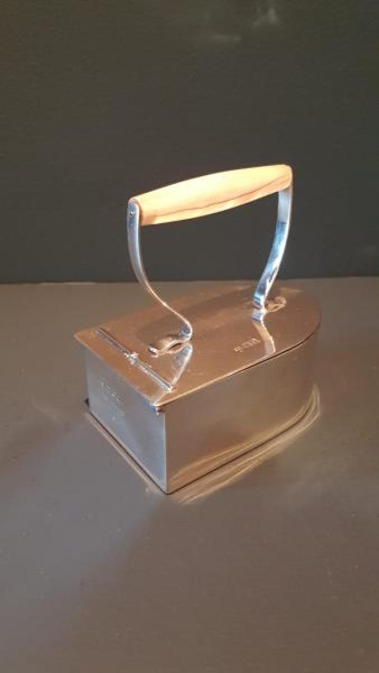 Unusual Victorian Silver Iron Table Box - Image 4