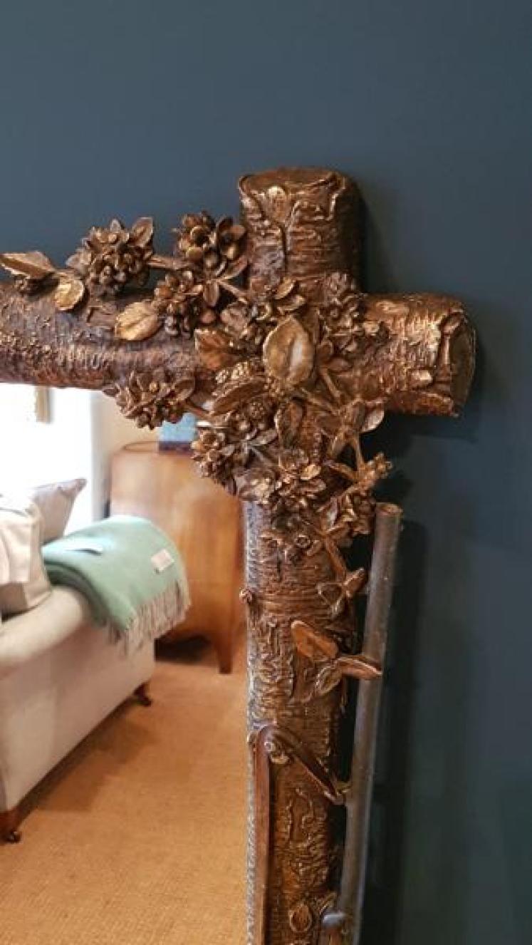 Superb Victorian Shooting Themed Gilt Mirror - Image 5