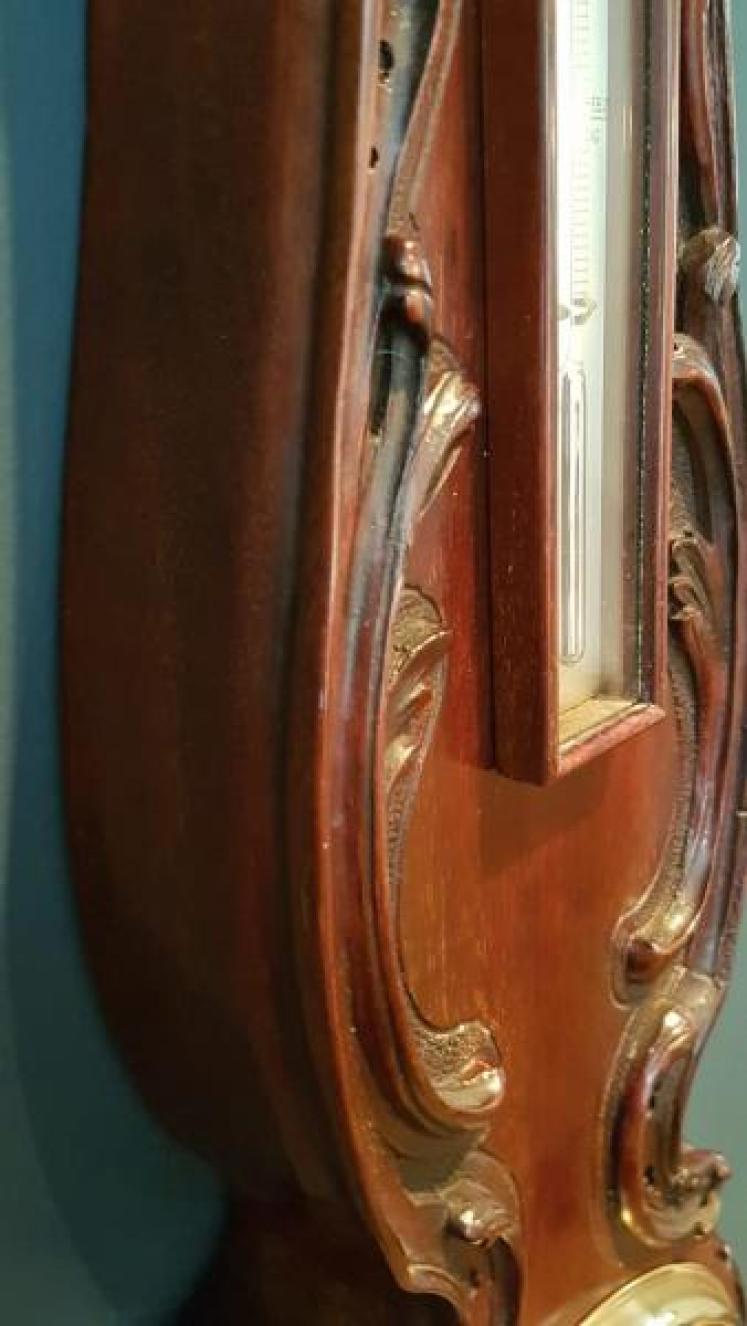 Slim Victorian 6" Dial Mahogany Banjo Barometer - Image 6