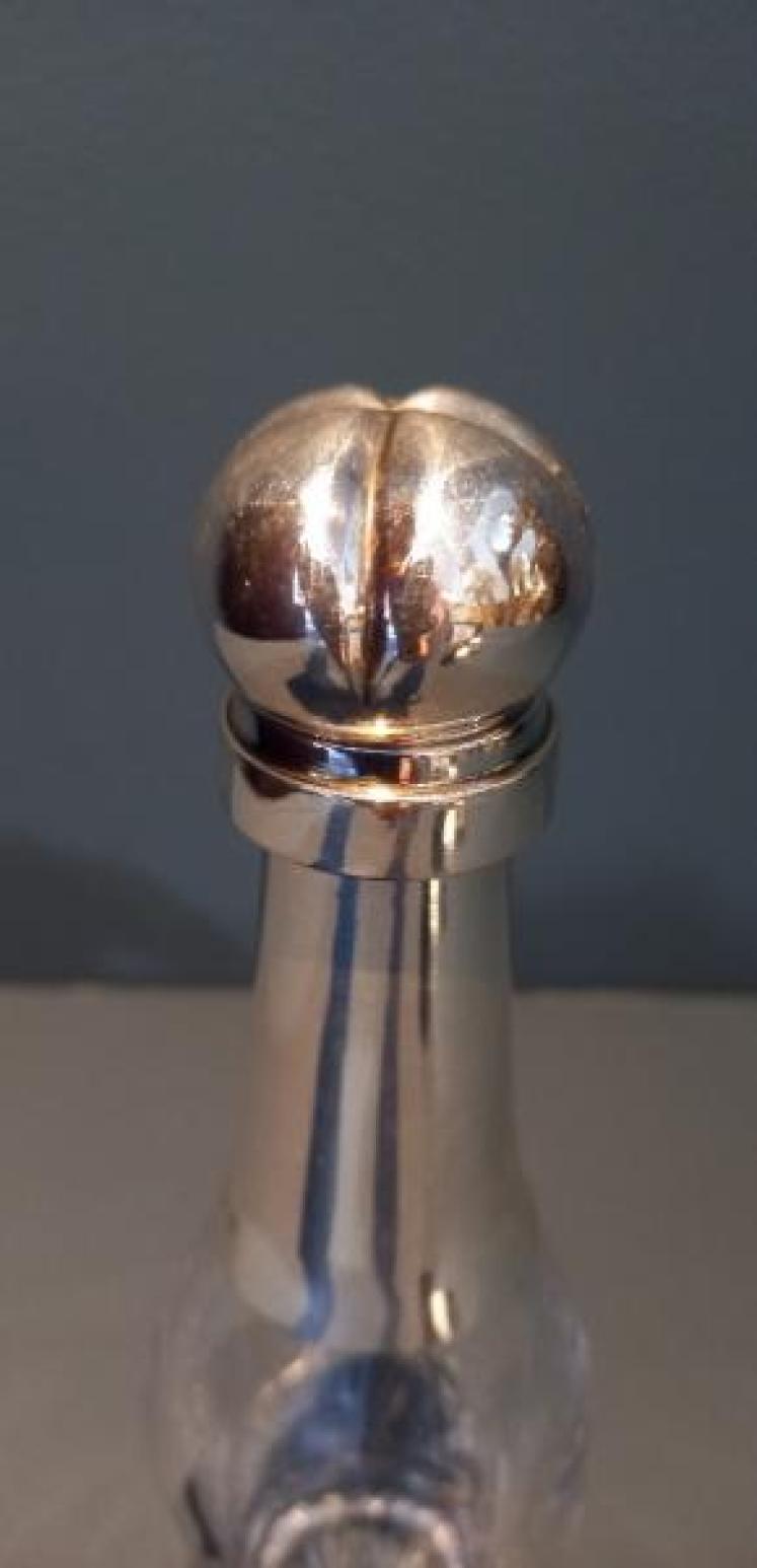 Superb Mid Victorian Silver Champagne Bottle Decanter  - Image 2