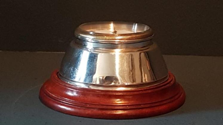 Edwardian Silver Barometer Paperweight - Image 2