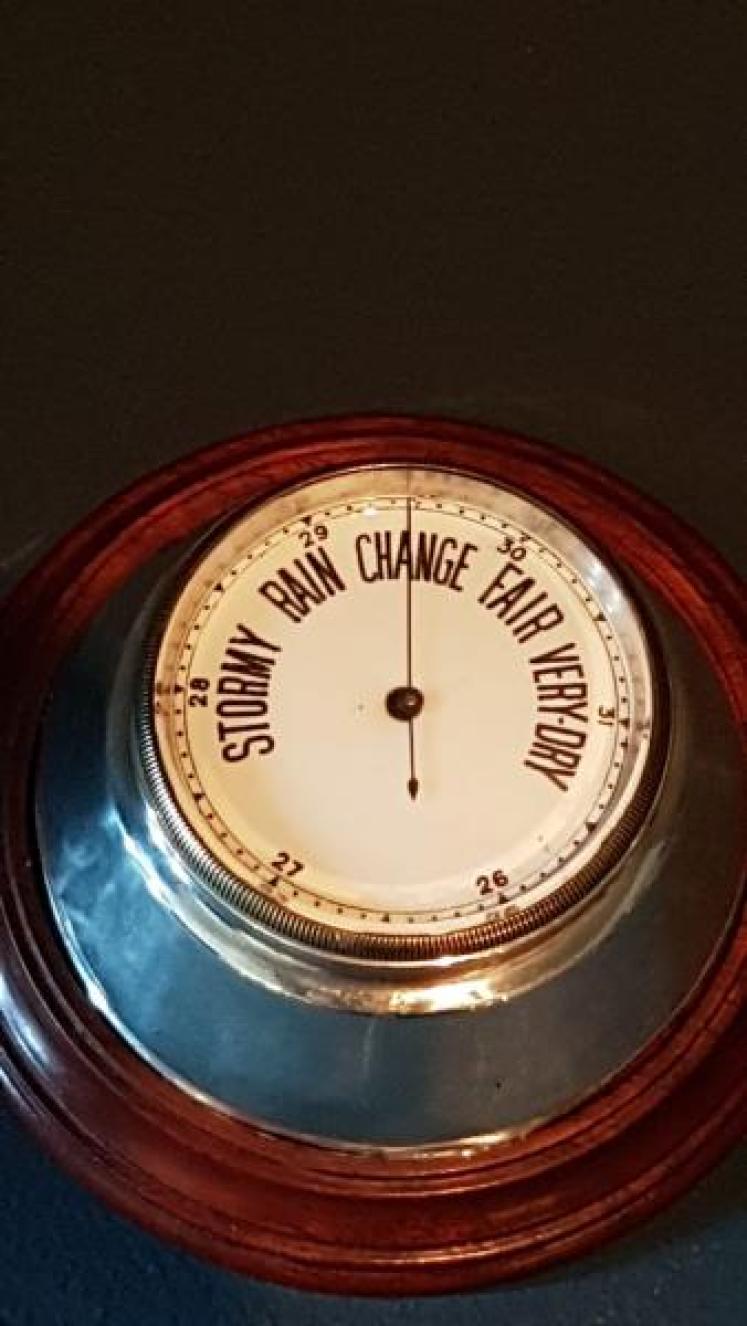 Edwardian Silver Barometer Paperweight - Image 4