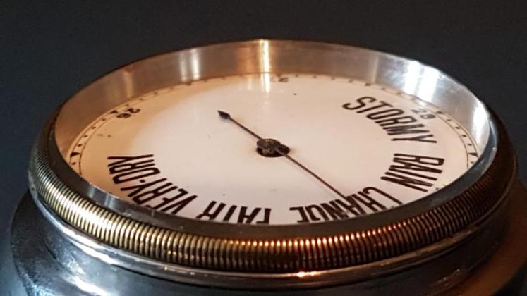Edwardian Silver Barometer Paperweight - Image 5