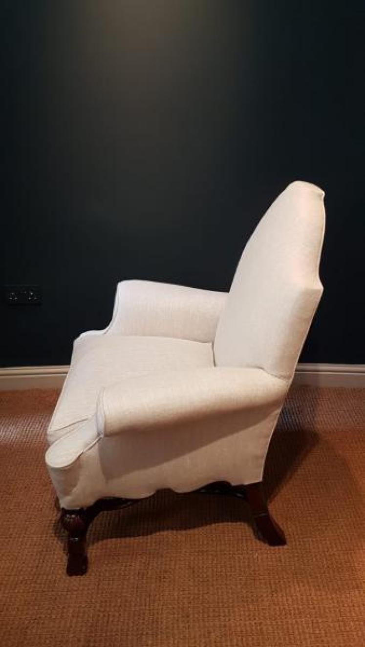 Matching Pair of William & Mary Style Armchairs - Image 3