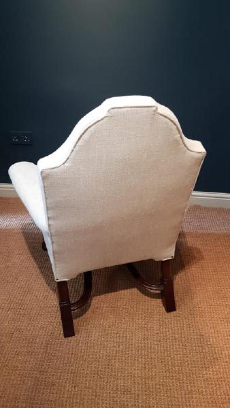 Matching Pair of William & Mary Style Armchairs - Image 4