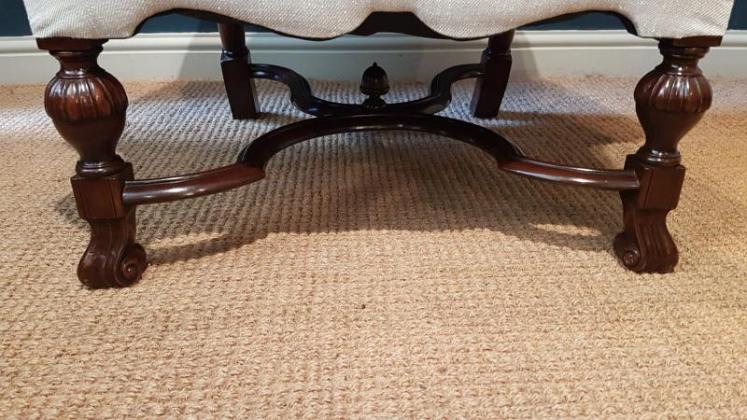 Matching Pair of William & Mary Style Armchairs - Image 6