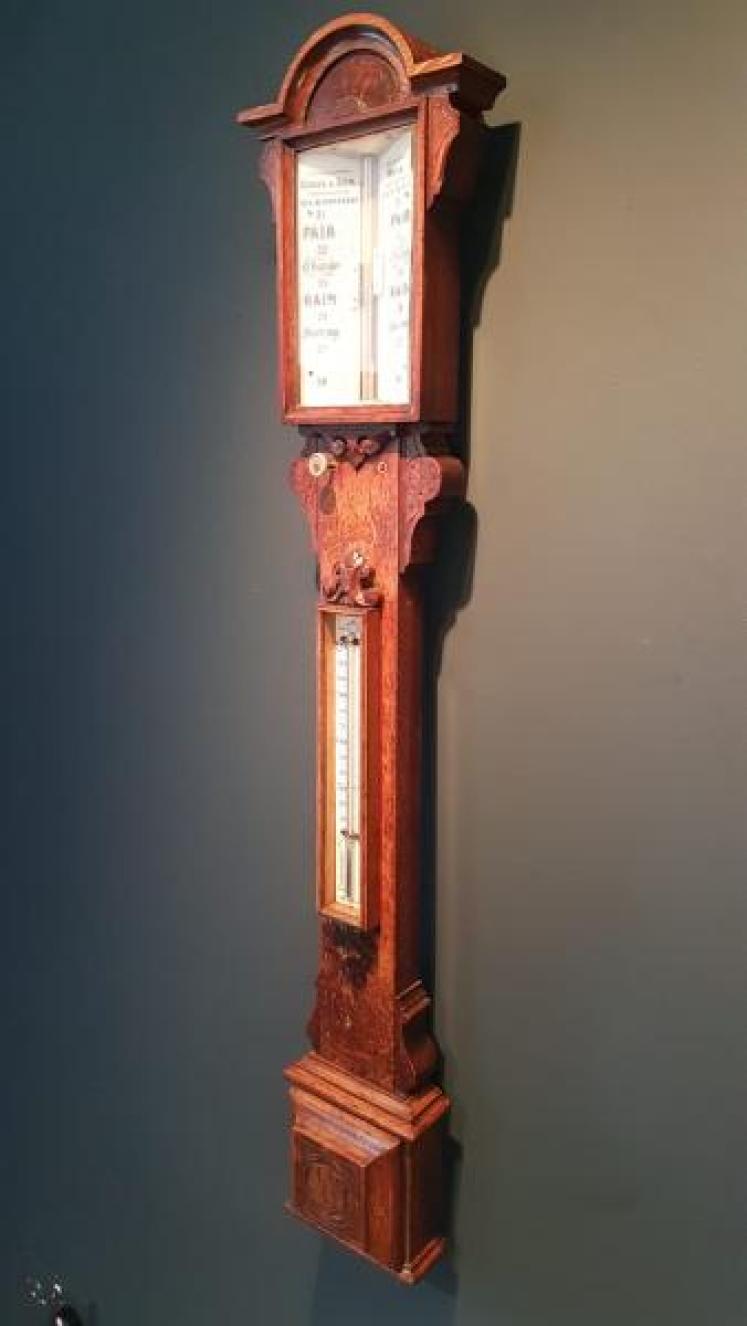 Impressive Victorian Hull Stick Barometer - Image 2