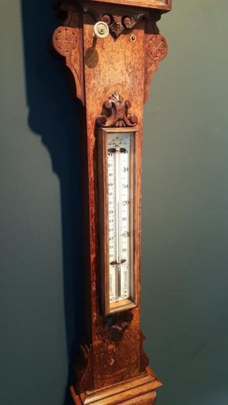 Impressive Victorian Hull Stick Barometer - Image 5