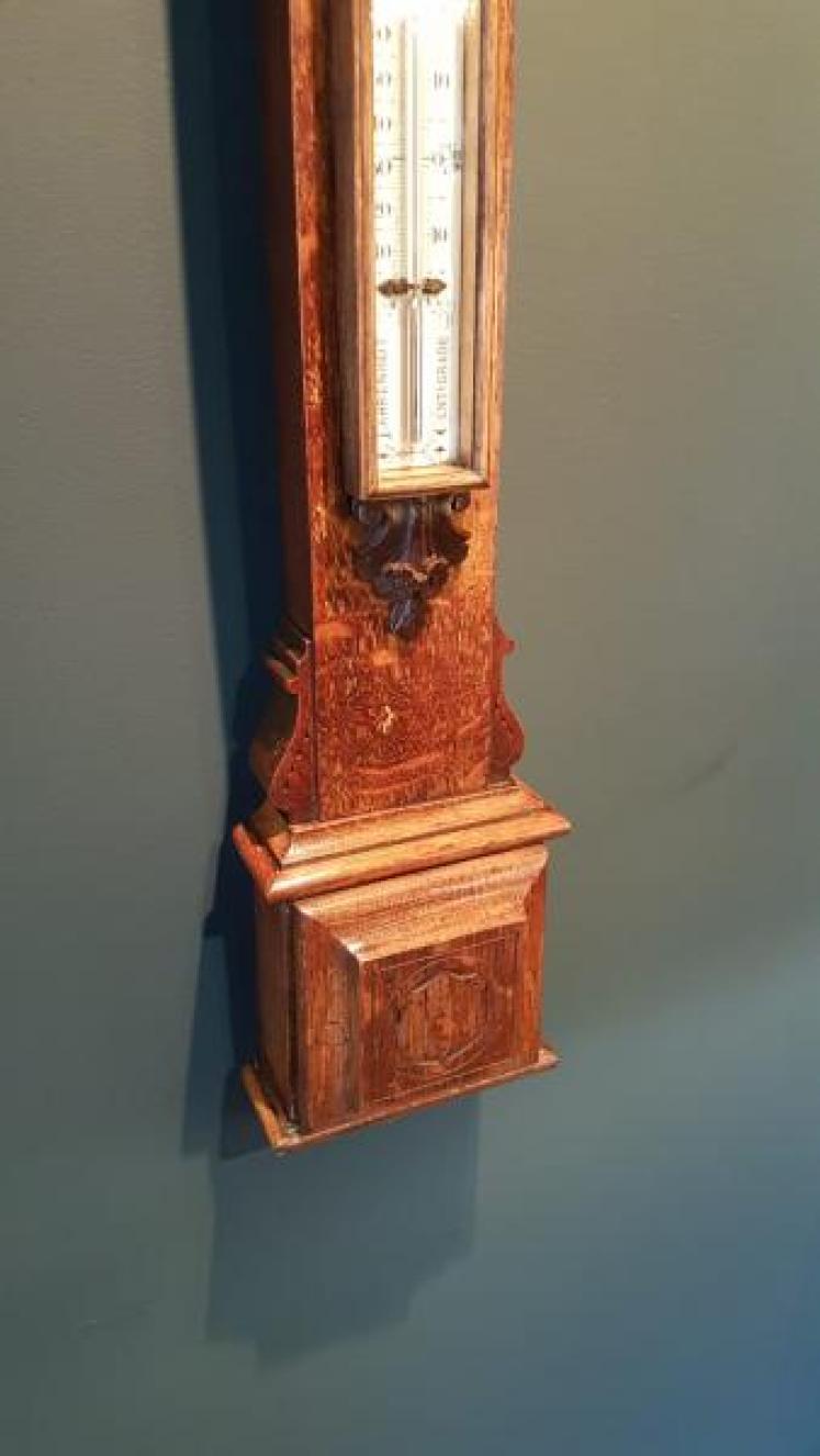 Impressive Victorian Hull Stick Barometer - Image 6