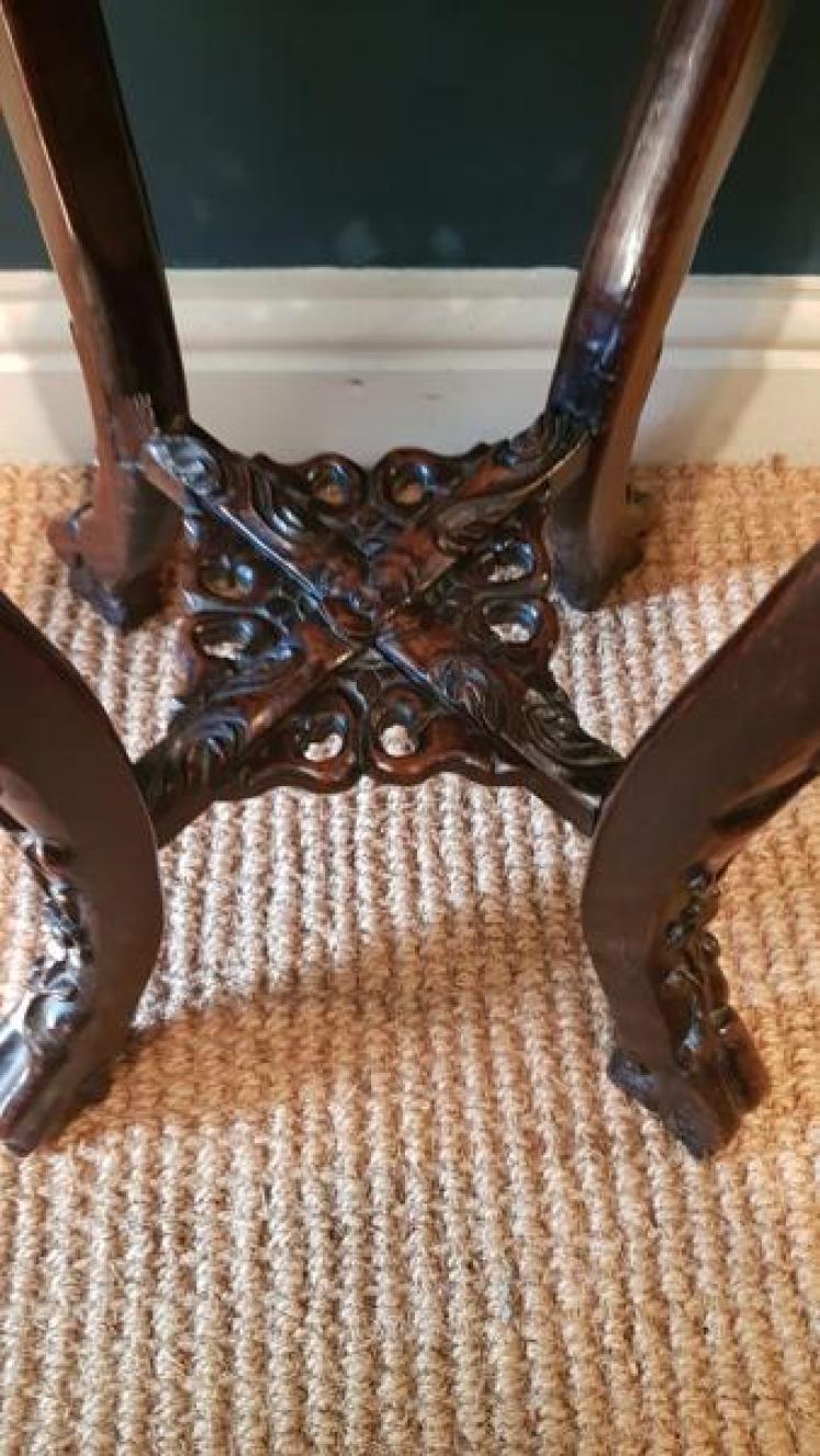 Victorian Carved Rosewood Plant Stand - Image 4