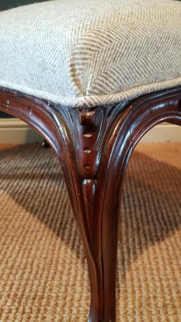 Early Victorian Rosewood Stool - Image 4