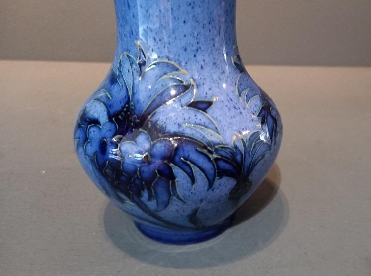 Moorcroft Speckled Blue Cornflower Vase - Image 6