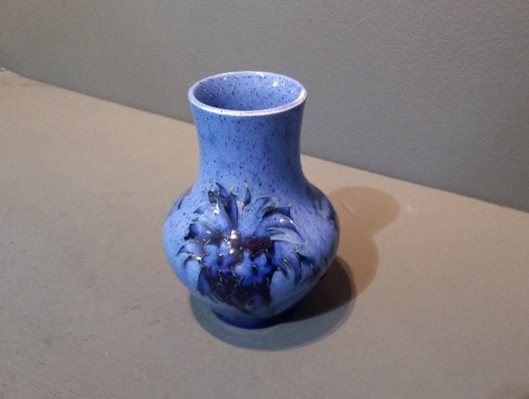 Moorcroft Speckled Blue Cornflower Vase - Image 7