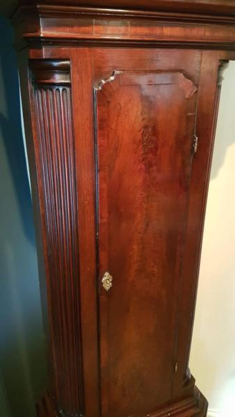 George III Mahogany Lowrey Whitehaven Longcase Clock - Image 4