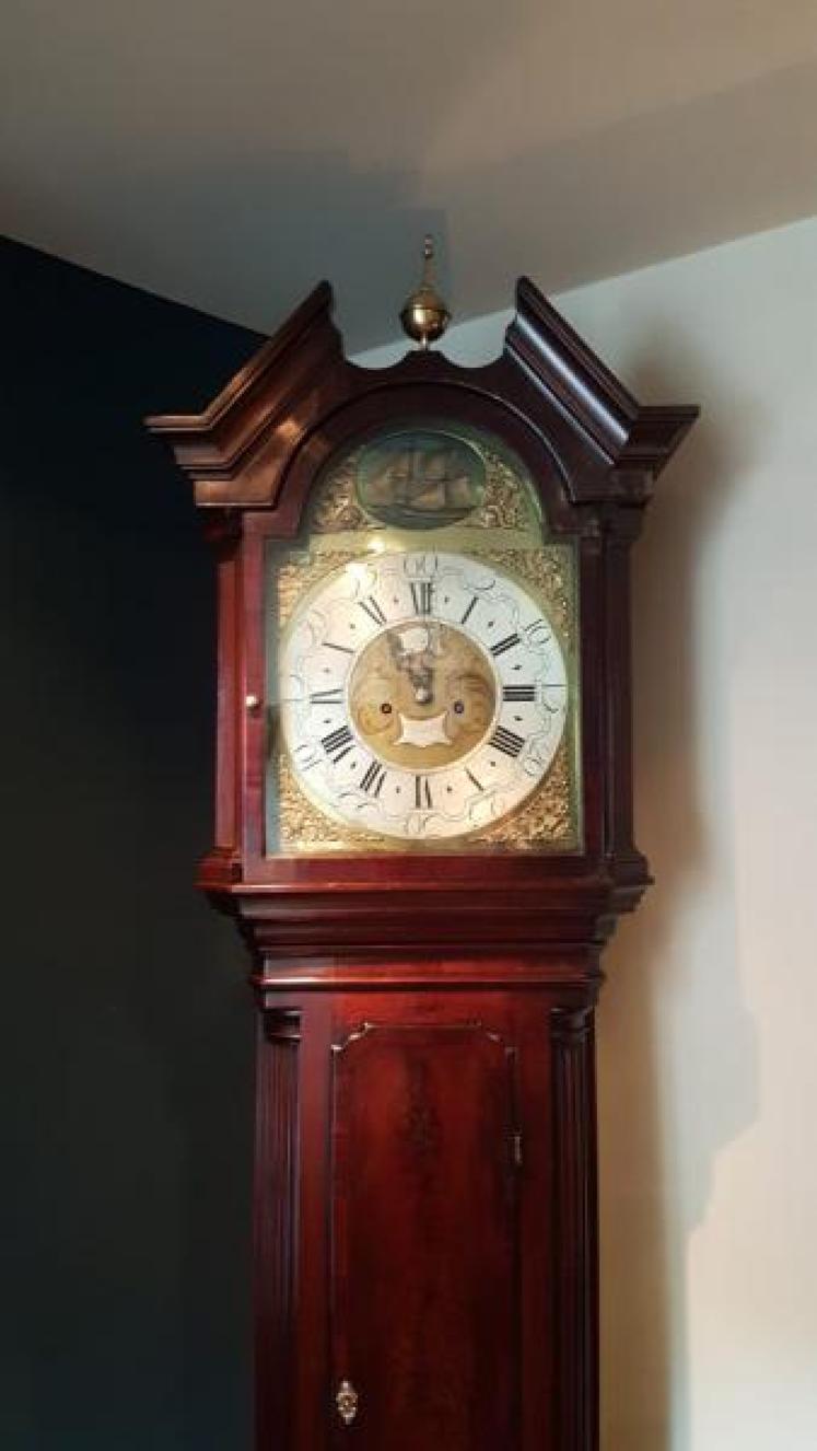 George III Mahogany Lowrey Whitehaven Longcase Clock - Image 7