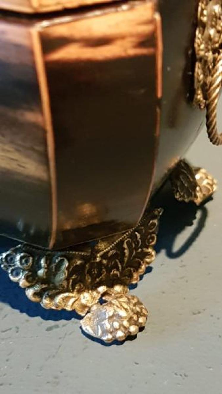 Unusual Regency Minature Tea Caddy - Image 4