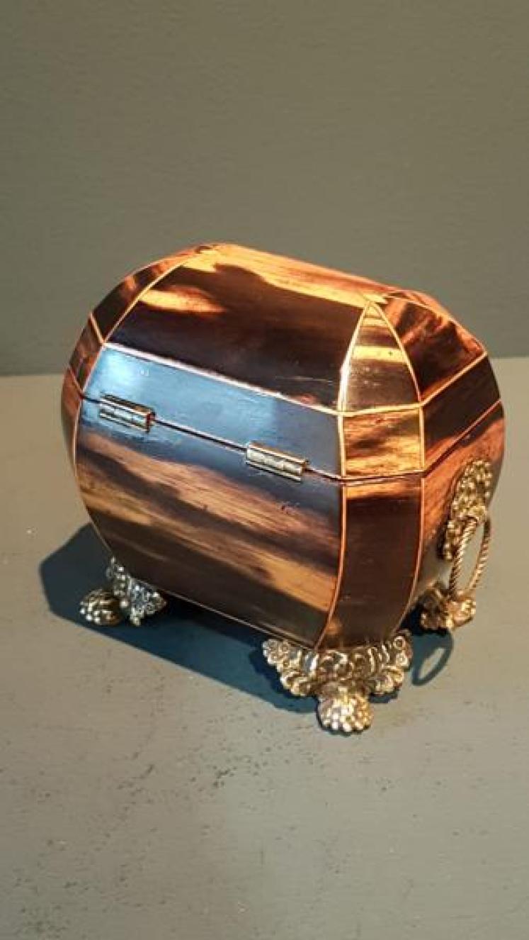 Unusual Regency Minature Tea Caddy - Image 7