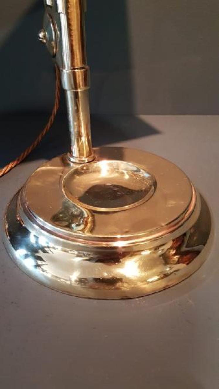 Edwardian Solid Brass Adjustable Desk Lamp - Image 6