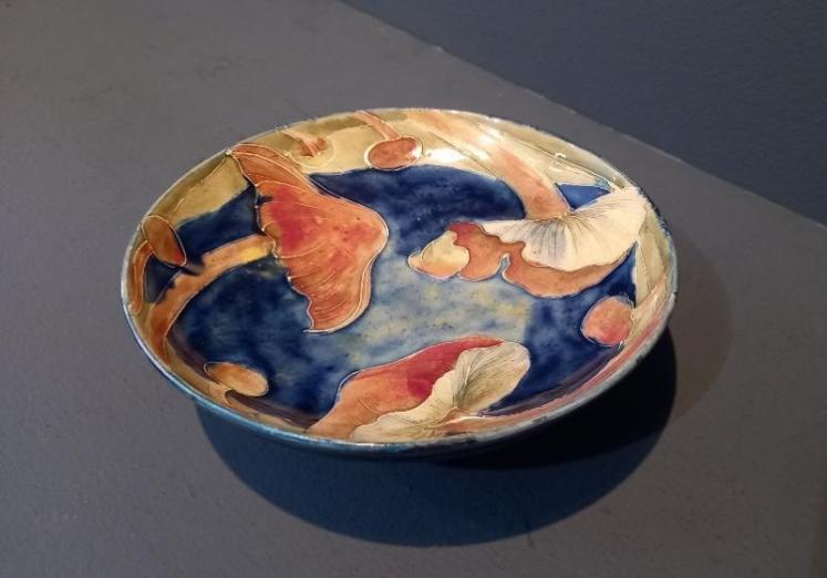 Moorcroft Claremont for Liberty Pedestal Bowl - Image 1