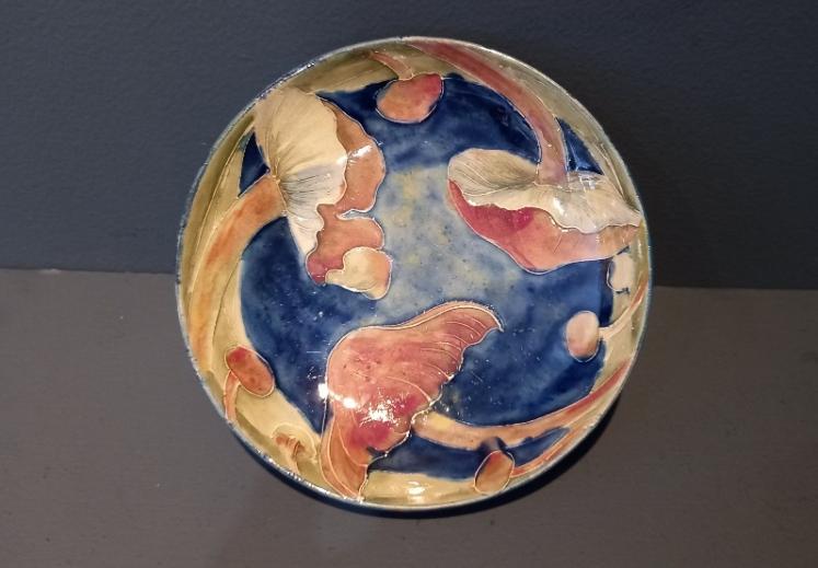 Moorcroft Claremont for Liberty Pedestal Bowl - Image 3
