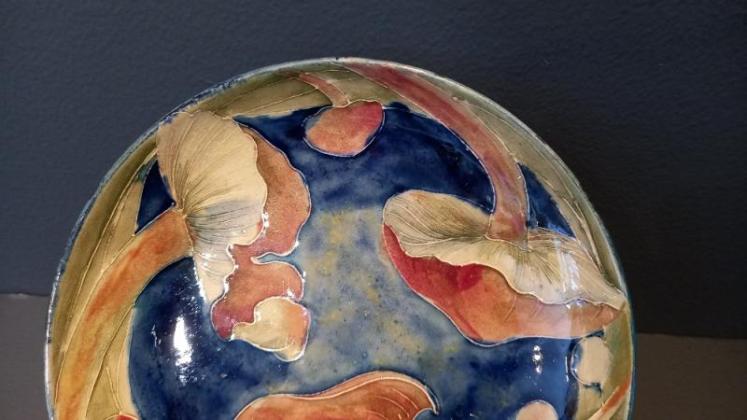 Moorcroft Claremont for Liberty Pedestal Bowl - Image 5