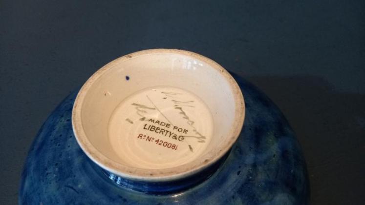 Moorcroft Claremont for Liberty Pedestal Bowl - Image 6