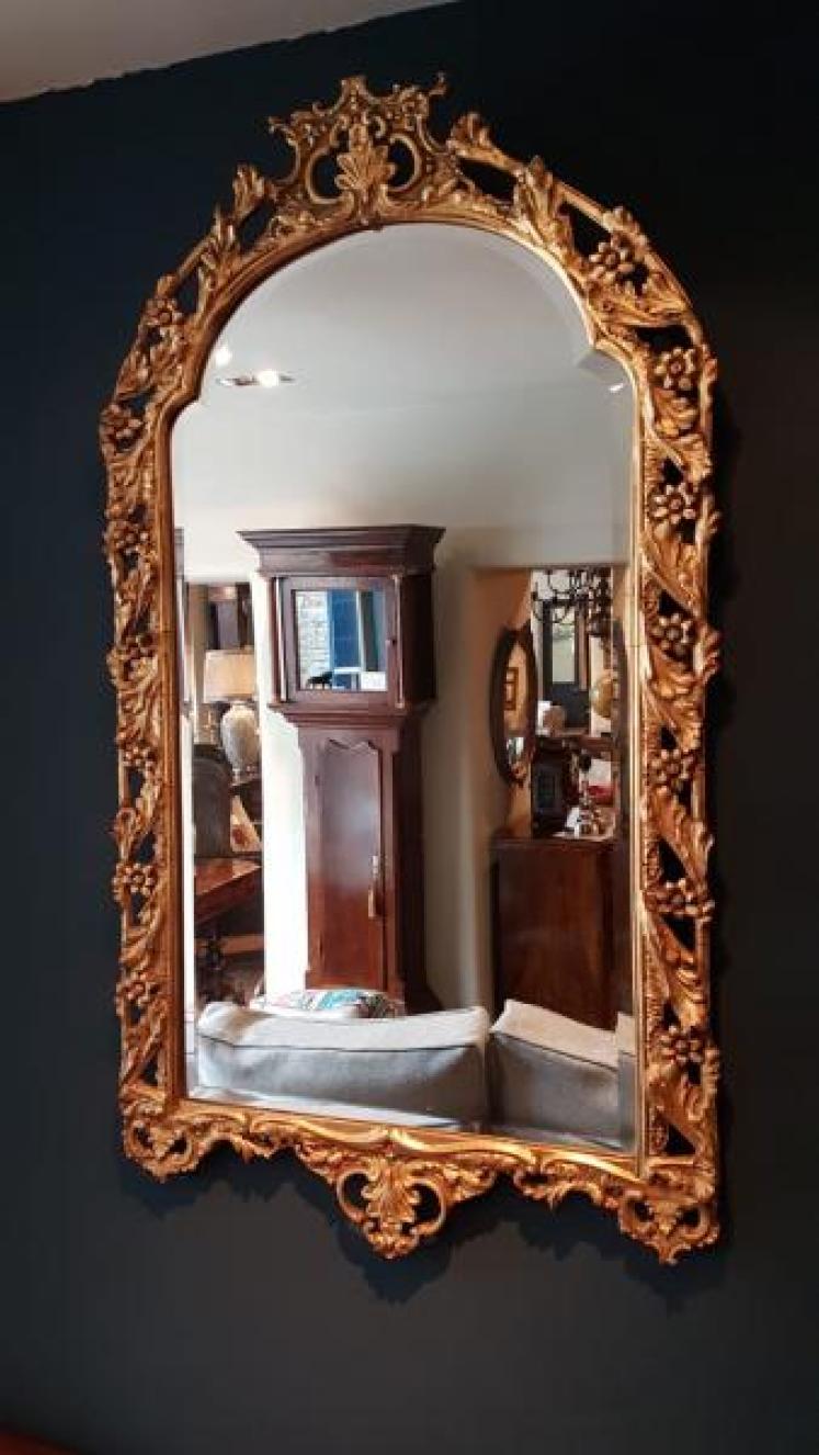 Imposing 1920s Timber Gilt Mirror - Image 2