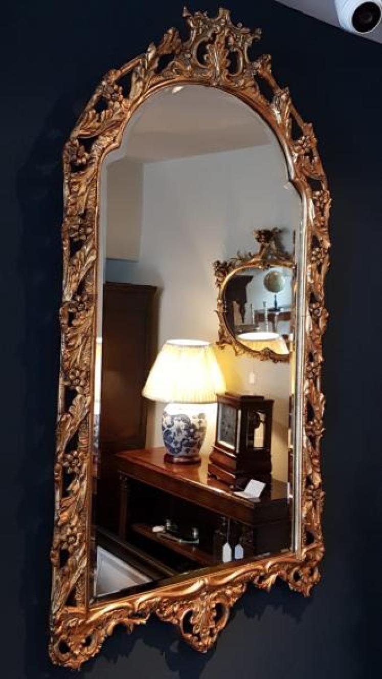 Imposing 1920s Timber Gilt Mirror - Image 3