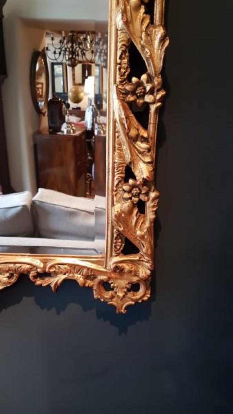 Imposing 1920s Timber Gilt Mirror - Image 6