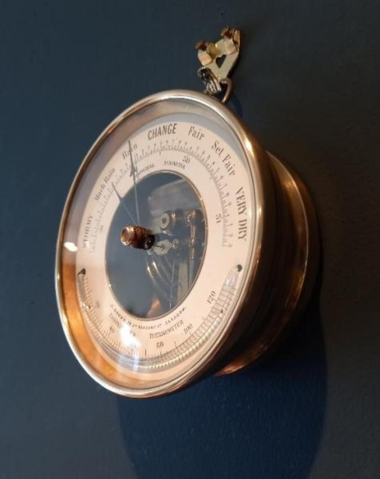Antique Skeletonised Glasgow Marine Barometer - Image 4