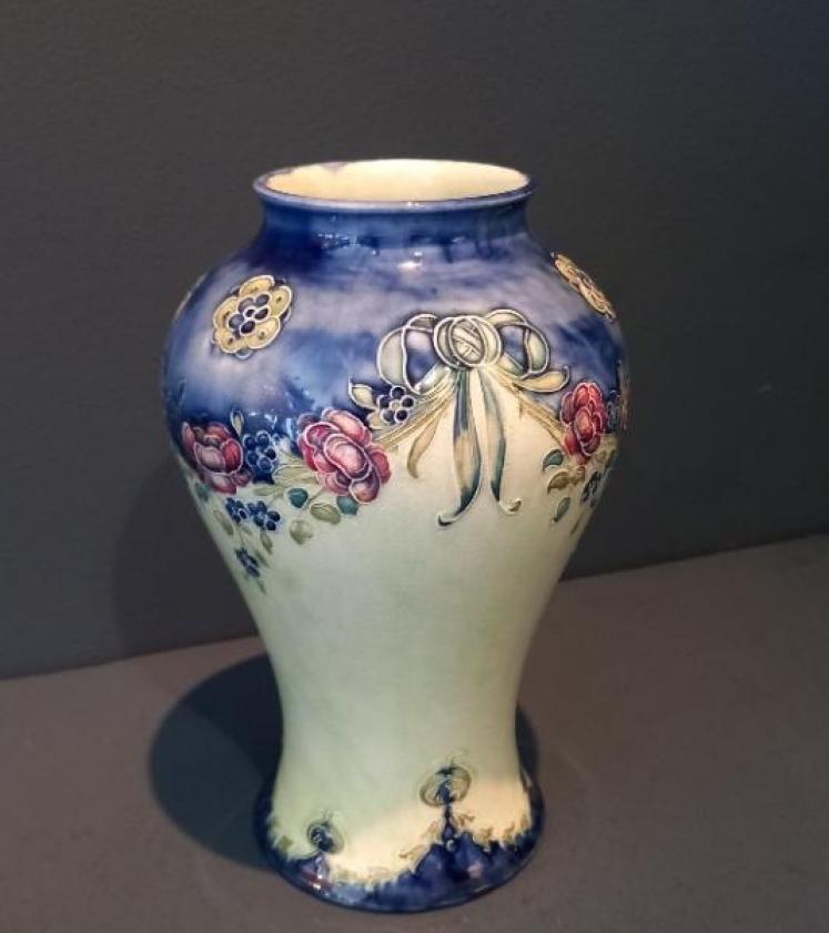 McIntyre Moorcroft '18th Century' Design Vase - Image 5