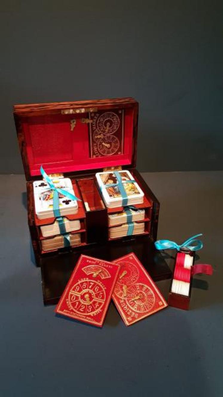 Victorian Coromandel Card Box - Image 1